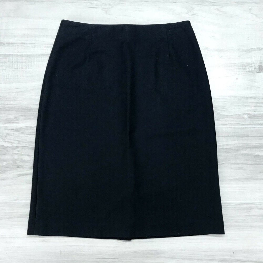 J. Jill Women's Gray Knee Length Straight Casual Work Pencil Skirt Size 4